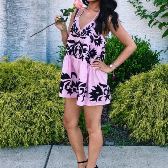 SOLD- Free People Embroidered Romper - Picture 2 of 4